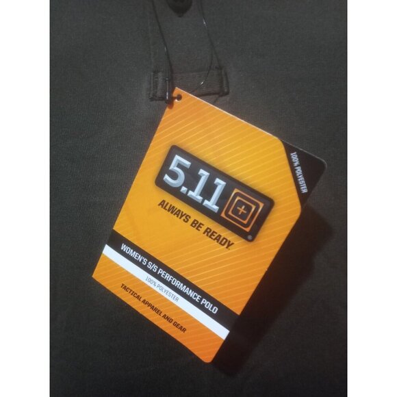 NWT 5.11 Tactical Performance Short Sleeve Polo Shirt Womens Large L Green NEW - Picture 3 of 11